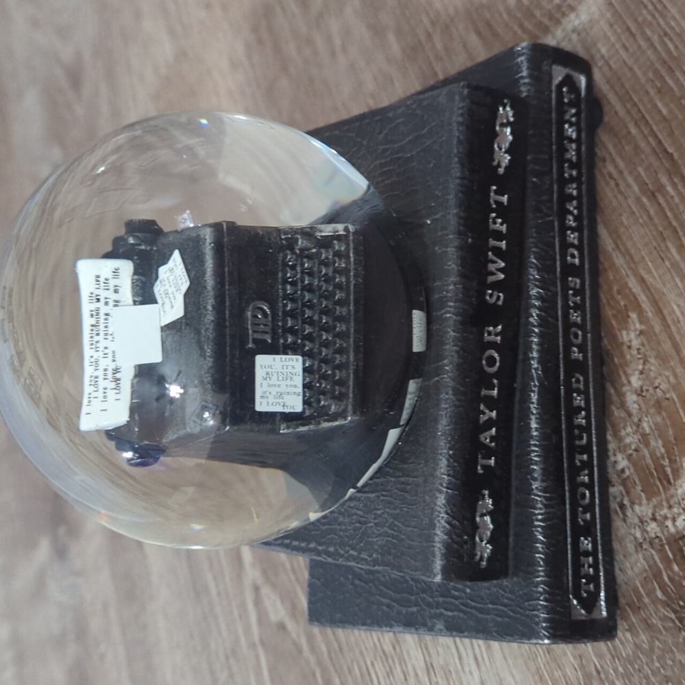 Taylor Swift TTPD snow globe